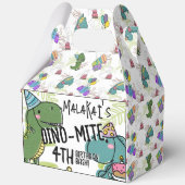 Dino-Mite Kids Geburtstagsparty Dinosaurier Geschenkschachtel (Rückseite)