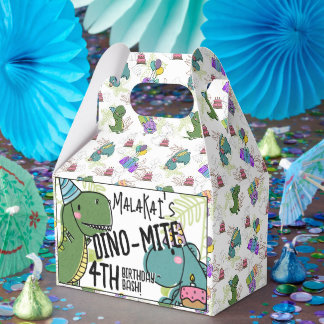 Dino-Mite Kids Geburtstagsparty Dinosaurier Geschenkschachtel