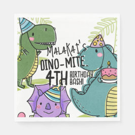 Dino-Mite Kids Geburtstagsparty Dinosaurier Serviette