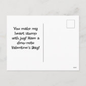 Dino-mite-Kinderkarte Feiertagspostkarte (Rückseite)