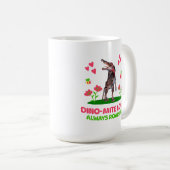 Dino-Mite-Liebe, immer roaring Funny Dinosaur Kaffeetasse (VorderseiteRechts)
