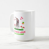 Dino-Mite-Liebe, immer roaring Funny Dinosaur Kaffeetasse (Vorderseite Links)
