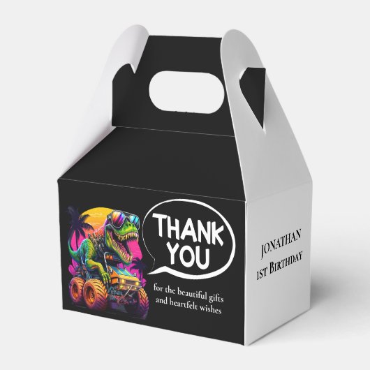 Dino-Mite Monster-Party Geschenkschachtel (Vorderseite)