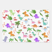 "Dino-mite Party: Jurassic Joy Unleashed! Geschenkpapier Set (Vorderseite 2)