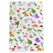 "Dino-mite Party: Jurassic Joy Unleashed! Mittlere Geschenktüte (Rückseite)