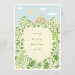 Dino-Mite-Party-Menü Programm