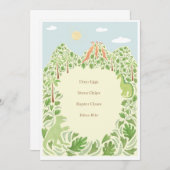 Dino-Mite-Party-Menü Programm (Vorne/Hinten)