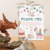 Dino-Mite Pastel Birthday Vielen Dank Dankeskarte