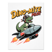 Dino-mite-Pilot Fotodruck (Vorne)