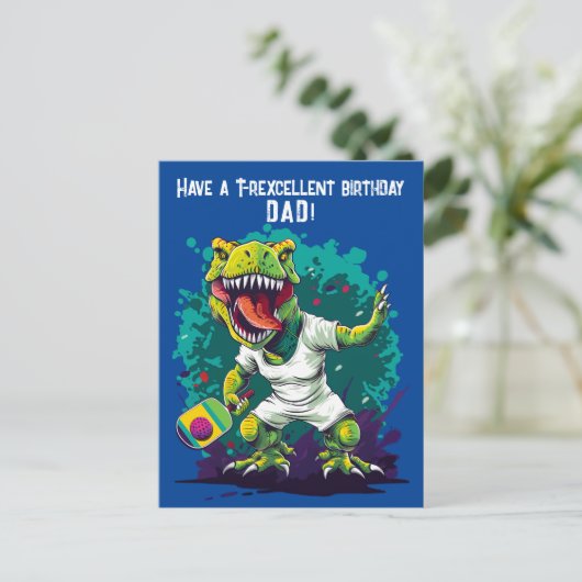 Dino-mite Postkarte (Stehend Vorderseite)
