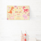 Dino-Mite-Rosa-Dino-Geburtstagsparty Banner (InSitu)