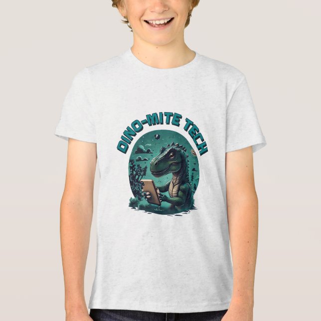 Dino-Mite Tech Tri-Blend Shirt (Vorderseite)