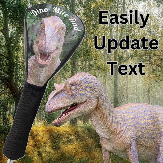 Dino-Mite Vater - Dinosaur Golf Head Cover Headcover