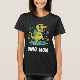 DINO MOM Süßer Spinosaurus-Dinosaurier spritzt Was T-Shirt