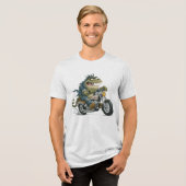 Dino-Monster Tri-Blend Shirt (Vorderseite voll)