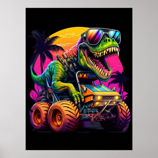 Dino Monster Truck Poster (Vorne)