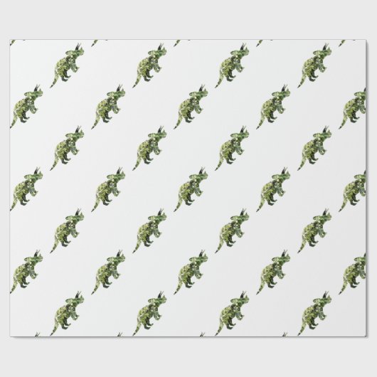 Dino Mood, Dinosaur Art Gift Wrap Geschenkpapier (Flach)