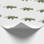 Dino Mood, Dinosaur Art Gift Wrap Geschenkpapier (Ecke)