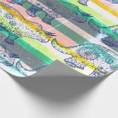 Dino Mood, Dinosaur Art Gift Wrap Geschenkpapier (Ecke)