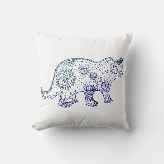 Dino Mood Throw Cushion Kissen (Vorderseite)