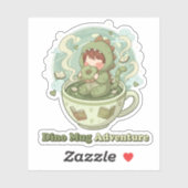 Dino Mug Adventure Aufkleber (Blatt)