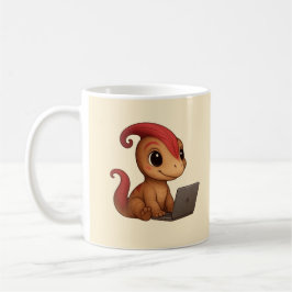 Dino Mug – Dino Kammli am Laptop Kaffeetasse