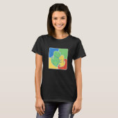 Dino-Mutterschaft Autismus T-Shirt (Vorne ganz)