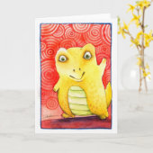 Dino Myte Karte (Gelbe Blume)