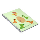 Dino-Notebook - Niedliches Dinosaur-Journal Notizblock (Rechte Seite)