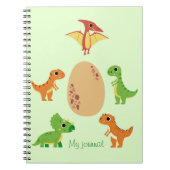 Dino-Notebook - Niedliches Dinosaur-Journal Notizblock (Vorderseite)