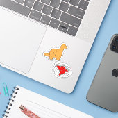 Dino nugget aufkleber (Laptop mit iPhone)