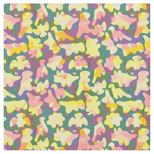 Dino Nugget brillanten Stoff für Kinder (Nahaufnahme)