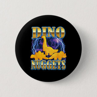 Dino-Nuggets-Bootleg 90er Funny Chicken Dino-Nugge Button