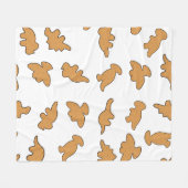 Dino-Nuggets-Muster Fleecedecke (Vorderseite (Horizontal))