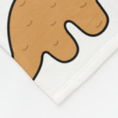Dino-Nuggets-Muster Fleecedecke (Ecke)