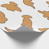 Dino-Nuggets-Muster Geschenkpapier (Ecke)