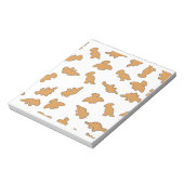 Dino-Nuggets-Muster Notizblock (Rotiert)