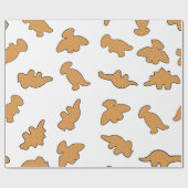 Dino Nuggets Pattern Geschenkpapier (Flach)