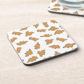 Dino Nuggets Pattern Getränkeuntersetzer (Linke Seite)