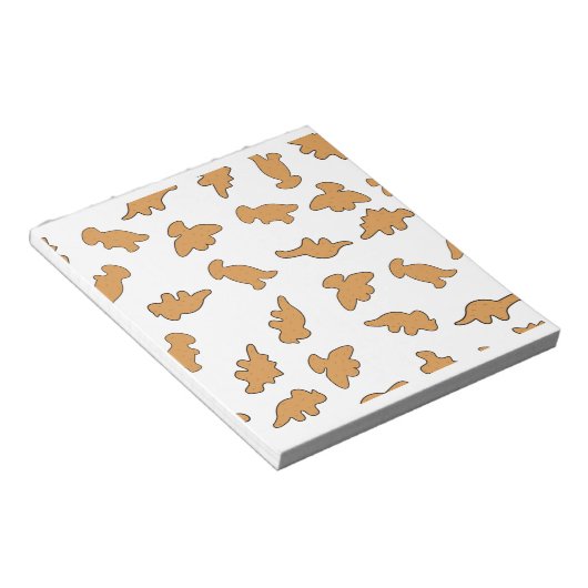Dino Nuggets Pattern Notizblock (angewinkelt)
