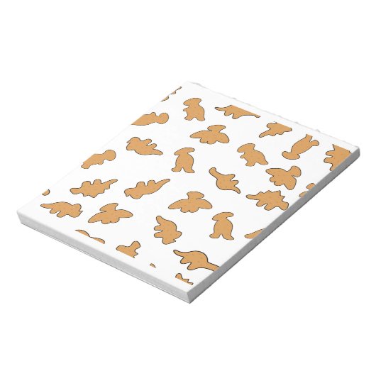 Dino Nuggets Pattern Notizblock (Rotiert)
