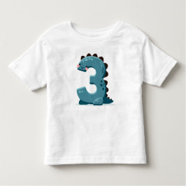 Dino number Tree Kleinkind T-shirt
