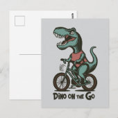 Dino on Go Postkarte (Vorne/Hinten)