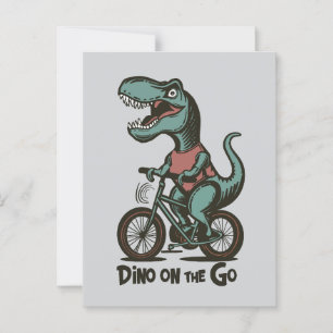 Dino on Go Postkarte
