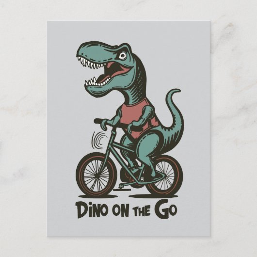 Dino on Go Postkarte (Vorderseite)