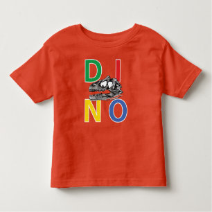 DINO - Orange Kleinkind Fine Jersey T - Shirt