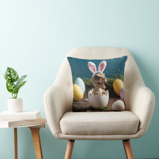 Dino Osterüberraschung - Niedlicher T-Rex in einem Kissen (Stuhl )