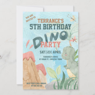 Dino-Party-Baby-Einladung Einladung