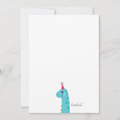 Dino Party Birthday Einladung (Rückseite)