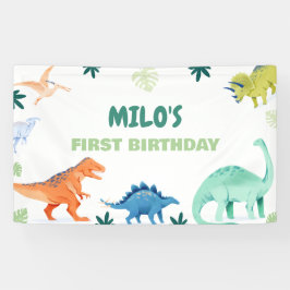 Dino Party Colorful Dinosaurier Geburtstagsbanner Banner